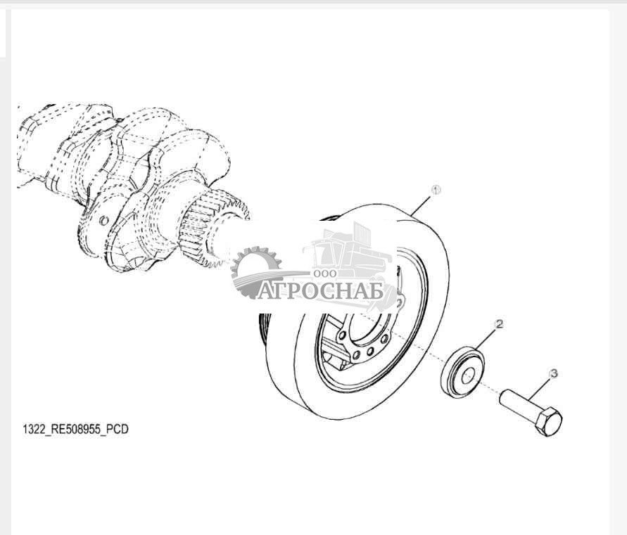 1322 Шкив коленчатого вала 
